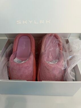 SKYLRK Chunky Mule Powder Pink Size 7 NEW